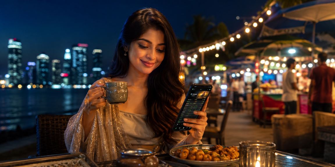 A user in Dhaka using mobile casino rewards