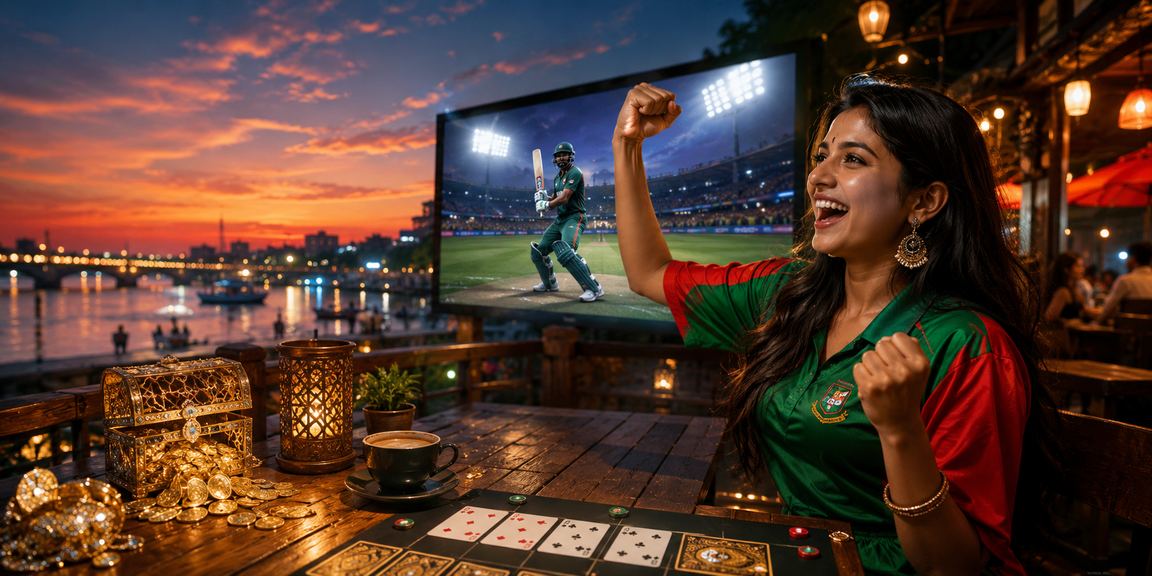 খুলনার নাইট মার্কেটে ক্রিকেট বেটিং উপভোগ করছেন দর্শকরা