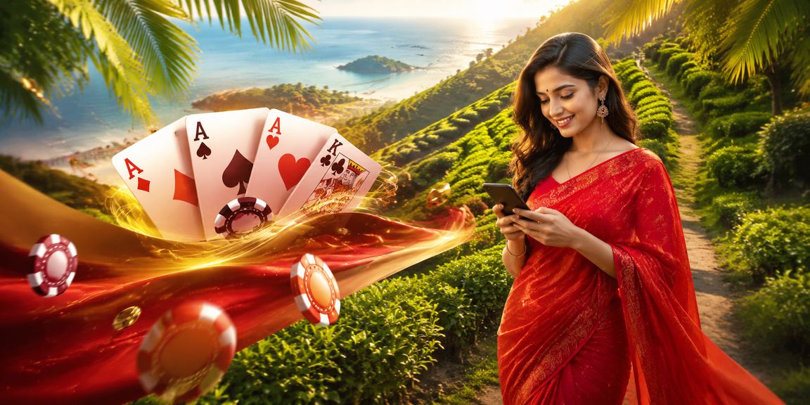সিলেটে শাড়ি পরিহিত একজন নারী টিন পাট্টি খেলছেন